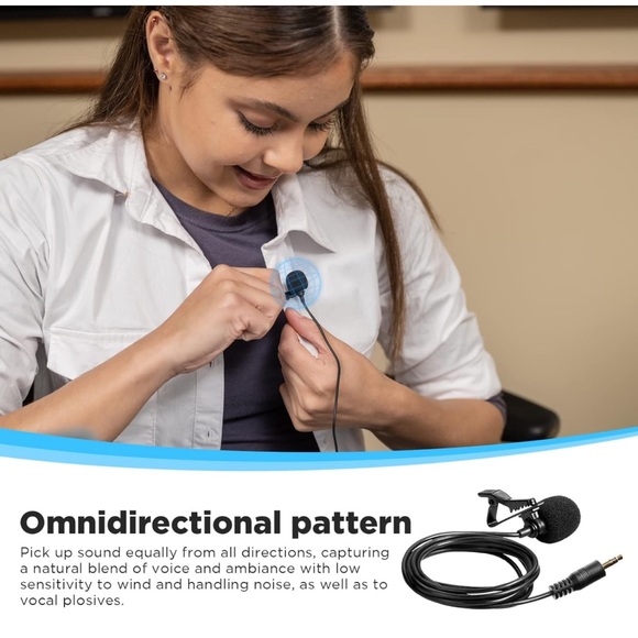 BOYA Wireless Lavalier Microphone iPhone iPad iOS Lapel Clip On Cordless Lav SM2 - Picture 5 of 7